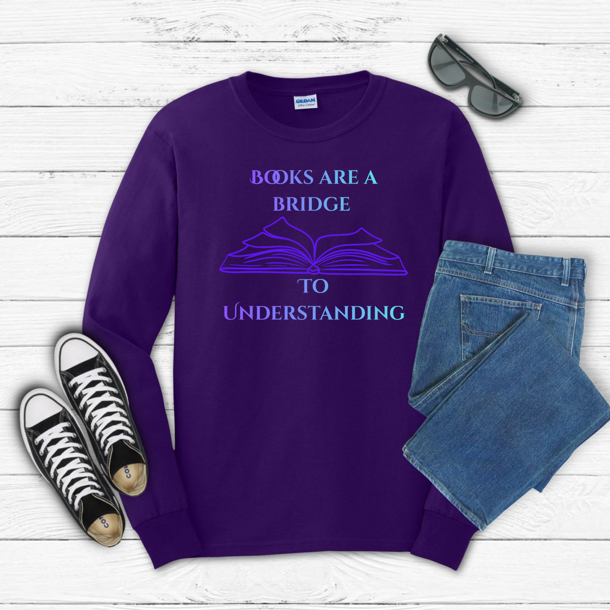 Books Are a Bridge to Understanding Long Sleeve Tee