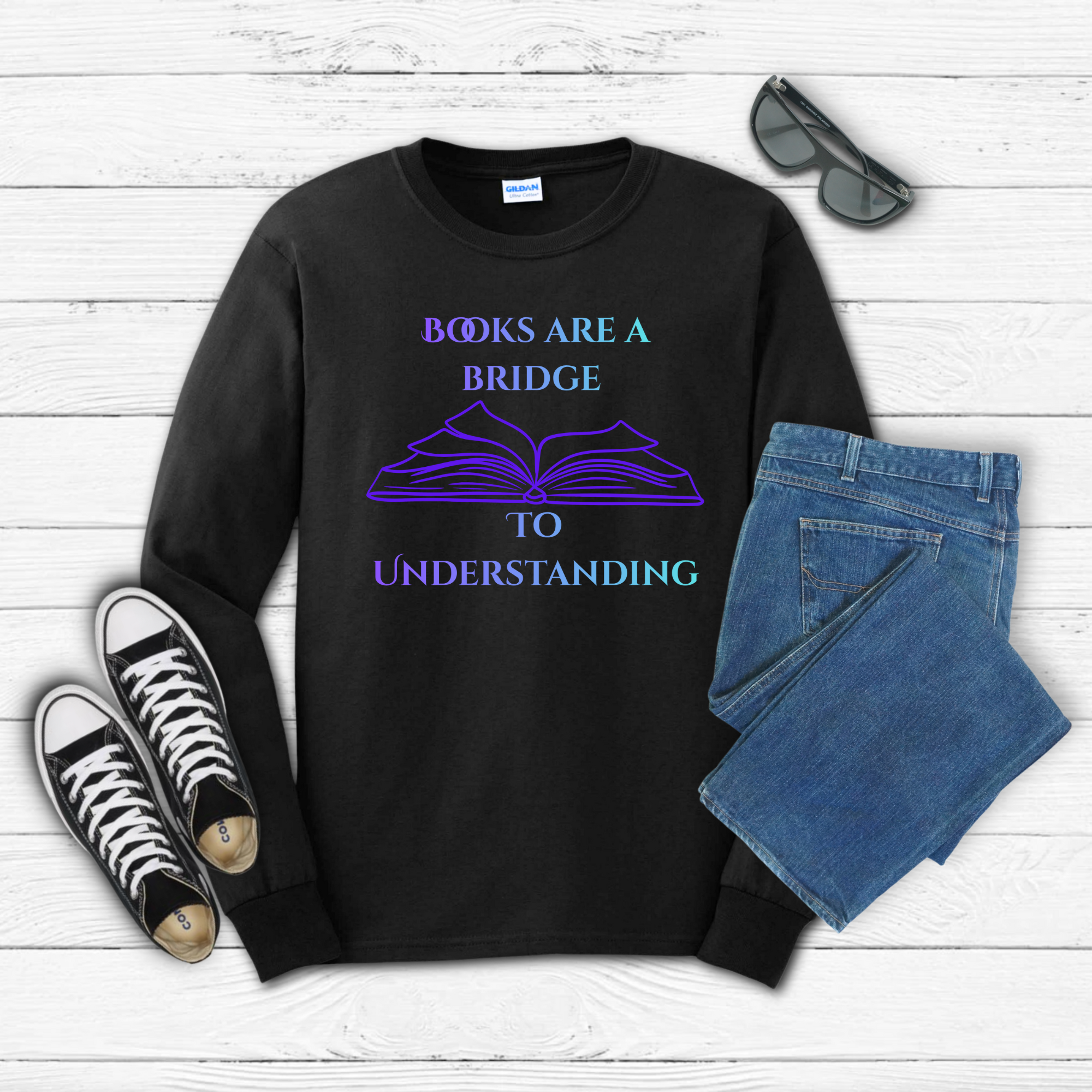 Books Are a Bridge to Understanding Long Sleeve Tee