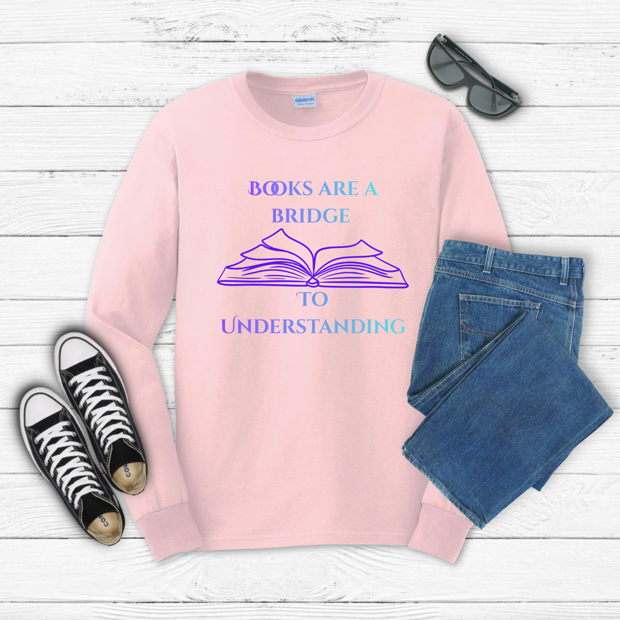Books Are a Bridge to Understanding Long Sleeve Tee