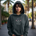 Dark Romance Elegant Script 'Book Romance' Hoodie - Literary Sweatshirt