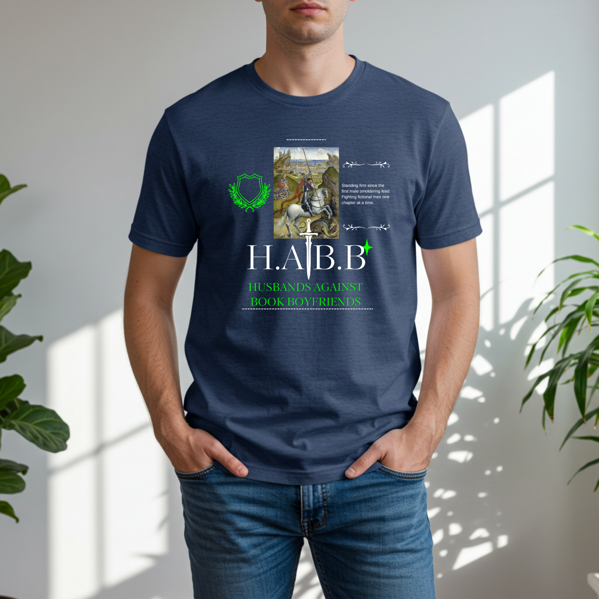 Husbands Against Book Boyfriends Shirt – Vintage Painting Book Humor Tee